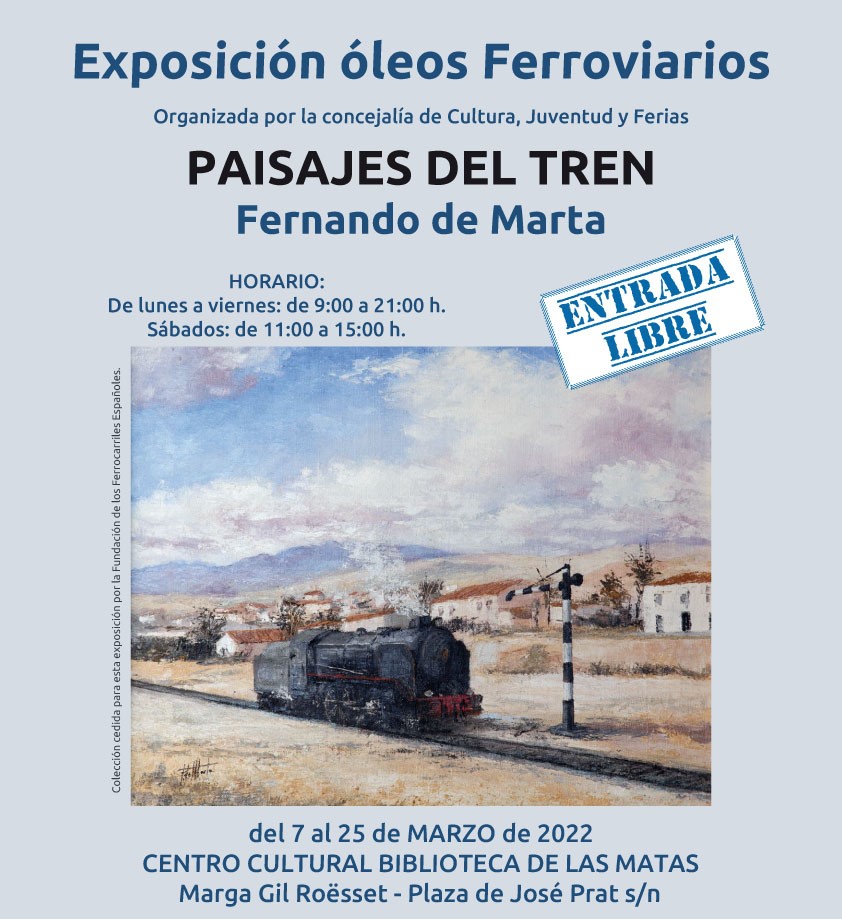 El Museo presta obras ferroviarias del artista Fernando de Marta para la exposición ‘Paisajes del Tren’